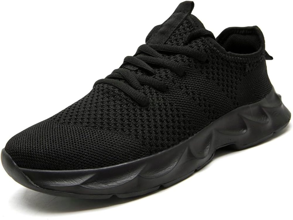 Men's Tennis Shoes Walking Lightweight Breathable Fashion Sneakers Non Slip Workout Gym Shoes for Running