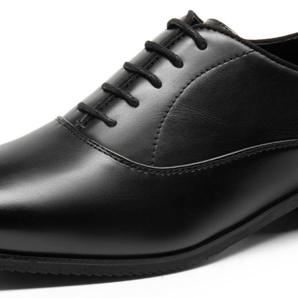 men Dress Shoes Bussiness Formal Oxfords  Lace Up Soft Plain-Toe