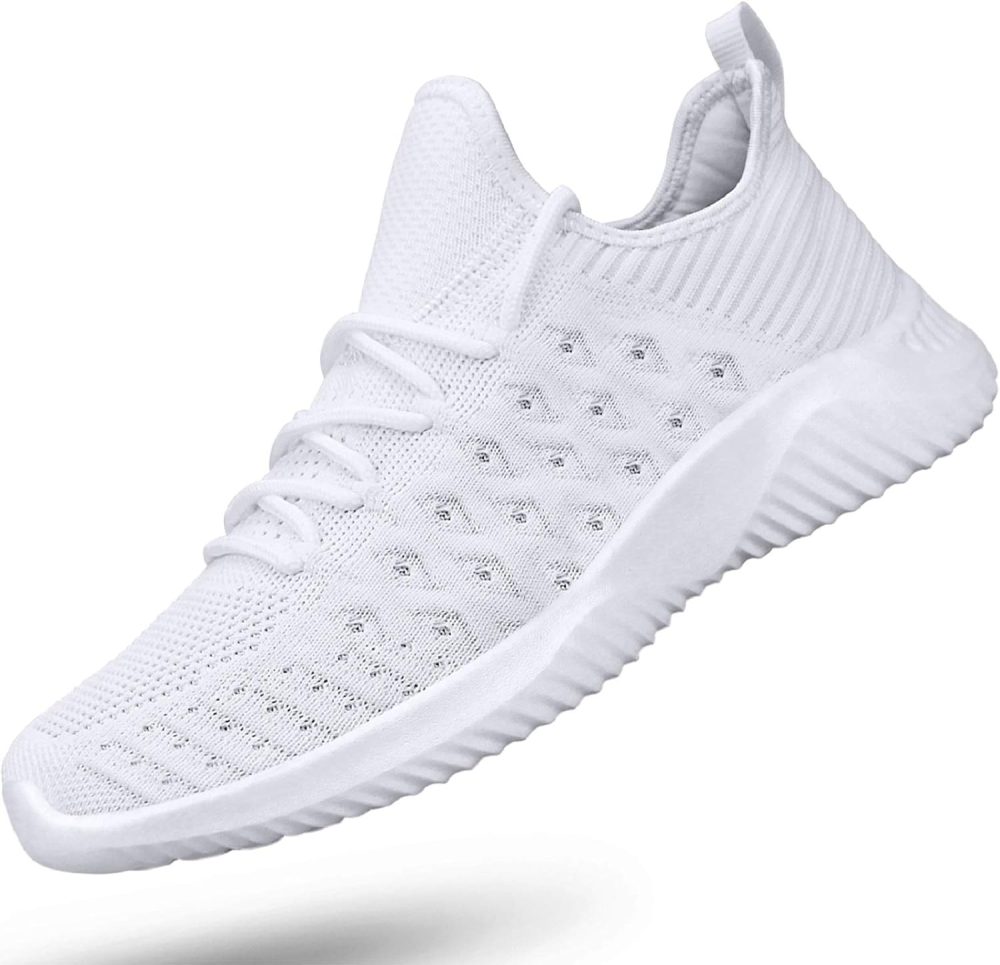 Mens Slip On Walking Shoes Lightweight Breathable Non Slip Running Shoes Comfortable Fashion Sneakers for Men