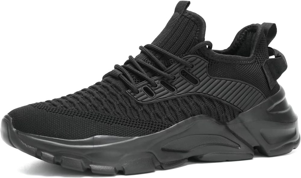 Men's Running Shoes Non Slip Shoes Breathable Lightweight Fashion Sneakers Slip Resistant Athletic Sports Walking Gym Work Shoes - Image 2