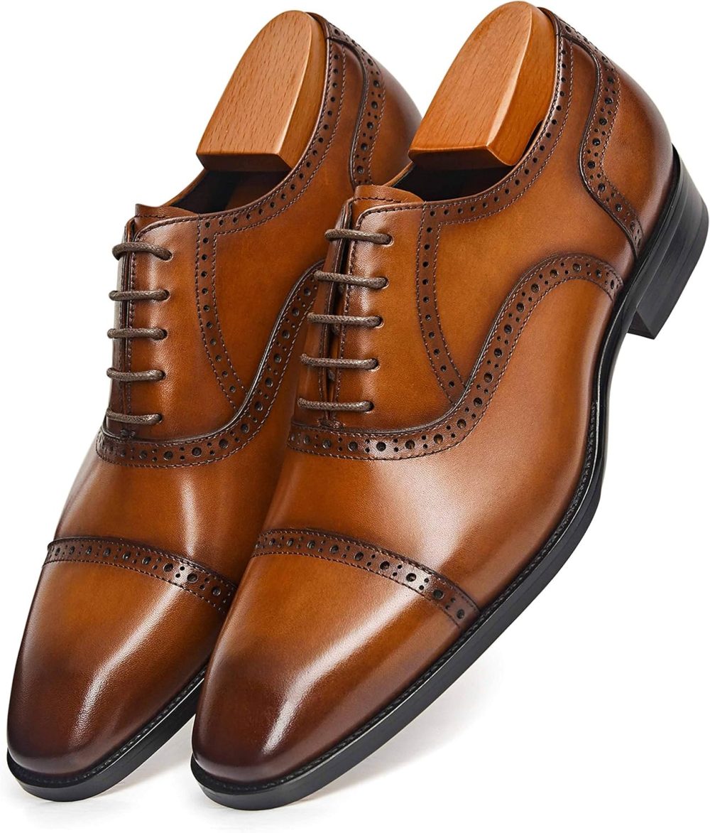 men Dress Shoes Oxford Formal Modern Leather Shoes for Men